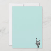 Licht Aquamarin Bad Two - Das zweitgrößte Party de Einladung (Rückseite)