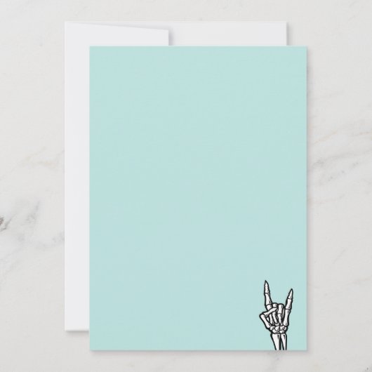 Licht Aquamarin Bad Two - Das zweitgrößte Party de Einladung (Rückseite)