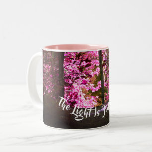 Licht auf dem Weg Inspiration Zweifarbige Tasse