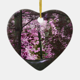 Licht auf der Weg-inspirierend Verzierung Keramikornament