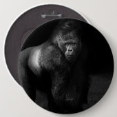 Licht auf Stärke – Silberrücken-Gorilla Button (Vorne & Hinten)