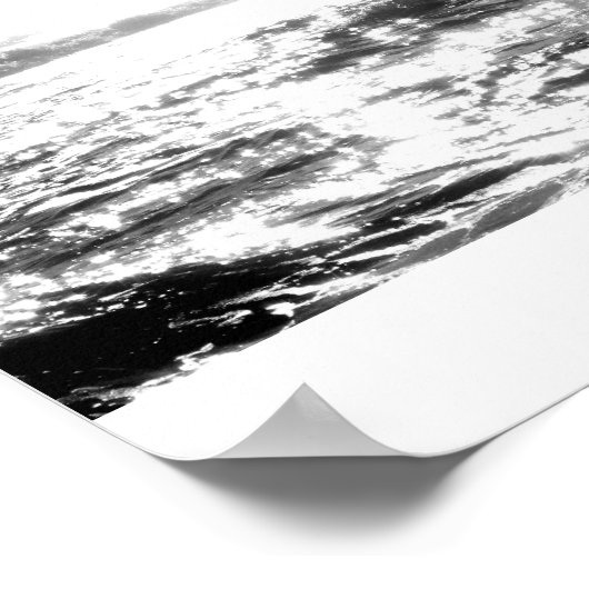 Licht auf Wasser Poster (Ecke)