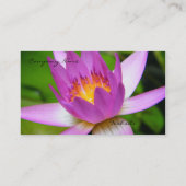 Licht auf Wasser Visitenkarte (Rückseite)