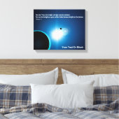 Licht aus der Dunkelheit - Genesis 1:4 Leinwanddruck (Insitu (Schlafzimmer))