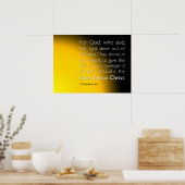 Licht aus Dunkelheit gelassen Poster (Küche)