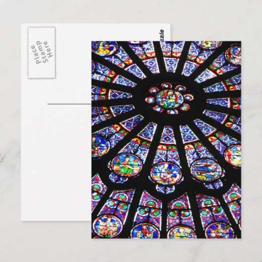 Licht aus Glas Postkarte (Vorne/Hinten)