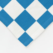 Licht bis dunkelblaue Strahlung Prüfmuster Fleecedecke (Ecke)