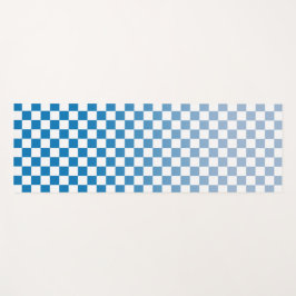 Licht bis dunkelblaues Ombré Prüfmuster Yogamatte