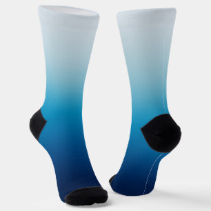 Licht bis dunkler Ozean blauer Lichtstrahl Socken