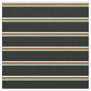 Licht-Cyan, Braun, Dunkelmeergrün und schwarze Lin Stoff