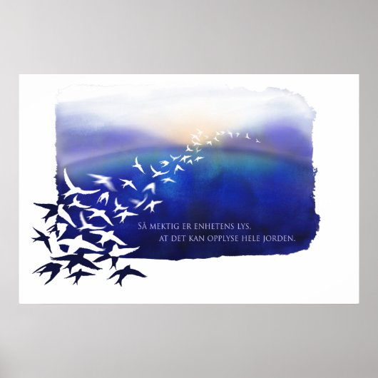 Licht der Einheit (Norwegisch) Poster (Vorne)