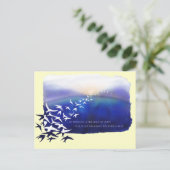 Licht der Einheit Postkarte (Stehend Vorderseite)