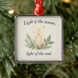 Licht der Jahreszeit, Licht der Seele Ornament Aus Metall