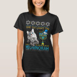 Licht der jüdischen Mewnorah Katze Menorah Ugly Ch T-Shirt<br><div class="desc">Licht der jüdischen Mewnorah Katze Menorah Ugly Chanukah</div>