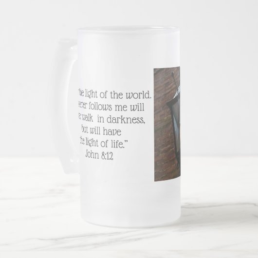 Licht der Mattierten Glass-Bier-Tasse Mattglas Bierglas (Vorderseite Links)