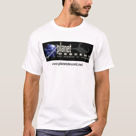 Licht der Planeten-Abfall-Fahnen-T T-Shirt (Vorderseite)