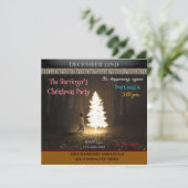 Licht der Weihnachtsfeiertage-Party Einladung (Stehend Vorderseite)