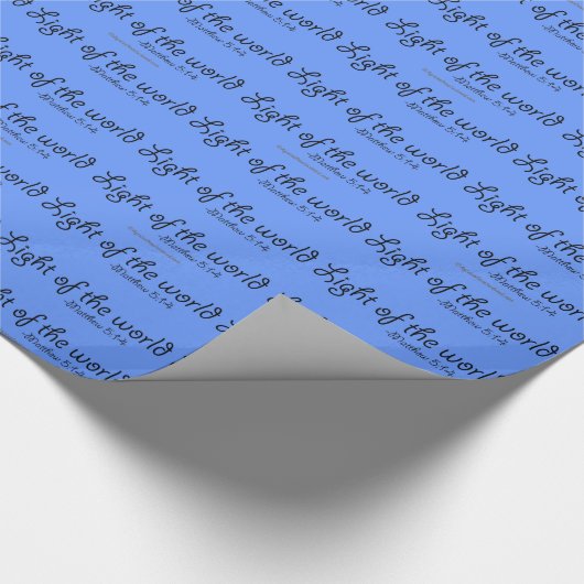Licht der Welt christlich Geschenkpapier (Ecke)