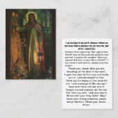 Licht der Welt-Gebetskarte Visitenkarte (Vorne/Hinten)