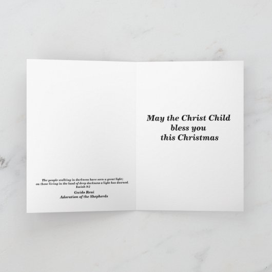 Licht der Welt Jesus Weihnachten (Innenseite)