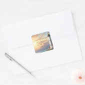 Licht der Welt John 8:12 Quadratischer Aufkleber (Umschlag)