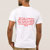 Licht der Welt T-Shirt (Rückseite)