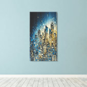 Licht des Gebäude Leinwanddruck (Insitu (Holzboden))