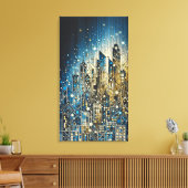 Licht des Gebäude Leinwanddruck (Insitu (Wohnzimmer))