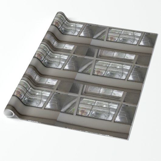 Licht durch alten Hütten-jedes Anlass der Fenster Geschenkpapier (Ungerollt)