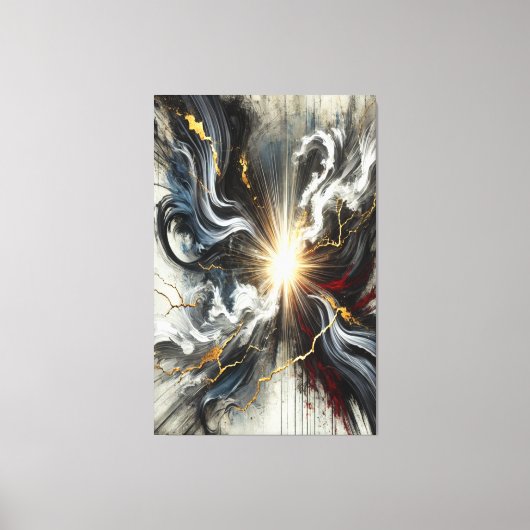 Licht durch Chaos Canvas Print Leinwanddruck (Vorderseite)