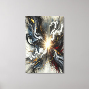 Licht durch Chaos Leinwanddruck