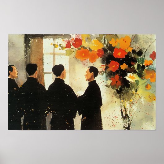 Licht durch das Fenster Poster (Vorne)