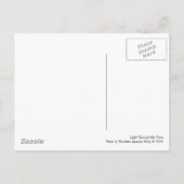 Licht durch die Bäume Postkarte (Rückseite)