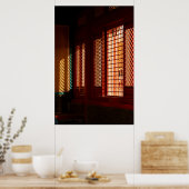 Licht durch Fenster des Mesh Poster (Küche)