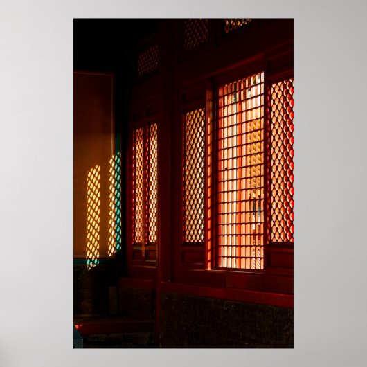 Licht durch Fenster des Mesh Poster (Vorne)