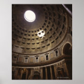 Licht durch Oculus im Pantheon in Poster (Vorne)