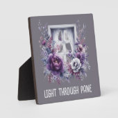 Licht durch Pane Ermutigung Tabletop Plaque Fotoplatte (Vorderseite)