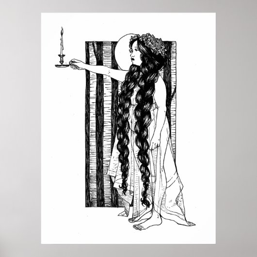 Licht eine Kerze Poster (Vorne)