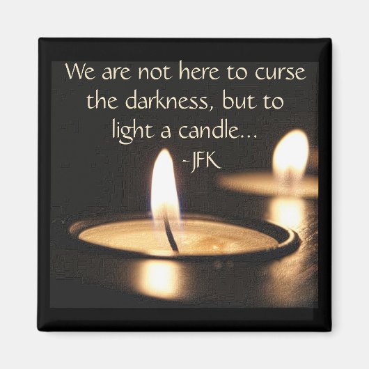 Licht einer Kerze Magnet (Vorne)