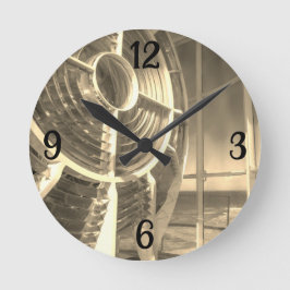 Licht eines Leuchtturms Runde Wanduhr