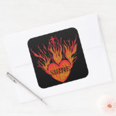 Licht einschleichen quadratischer aufkleber (Umschlag)