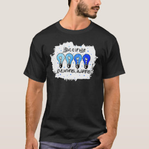 Licht es auf blauer Autismus Bewusstsein Puzzle Pi T-Shirt