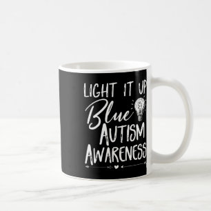Licht es auf Blue Autismus ich tragen Blau für Aut Kaffeetasse