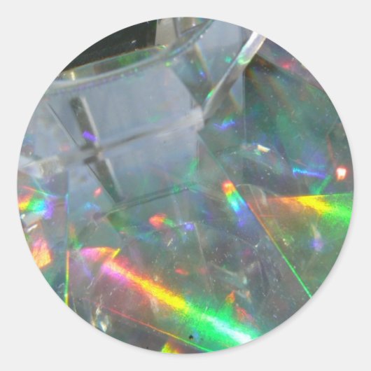 Licht fantastisch! runder aufkleber (Vorderseite)