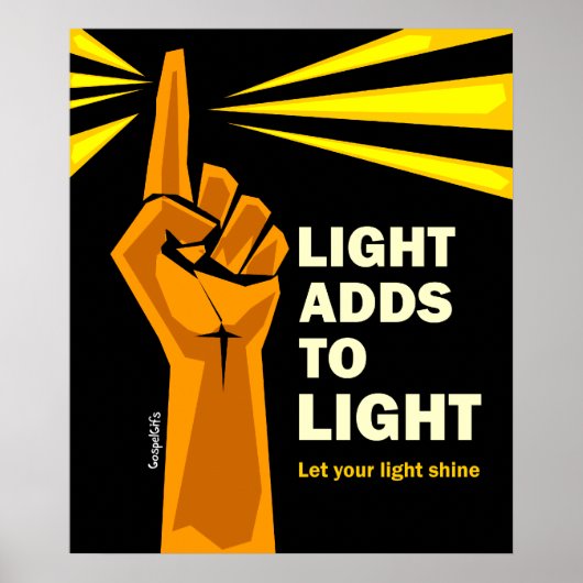 Licht fügt Licht hinzu Poster (Vorne)