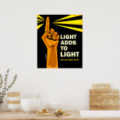 Licht fügt Licht hinzu Poster (Küche)