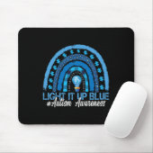 Licht für blaue Regenbogenautismus Bewusstsein Mousepad (Mit Mouse)