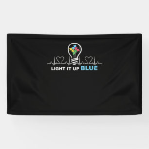 Licht für blaues Autismus Banner