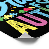 Licht für blaues Autismus-Bewusstsein 1 Poster (Ecke)