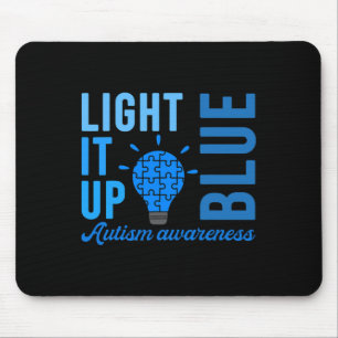 Licht für blaues Autismus-Bewusstsein S1 Mousepad